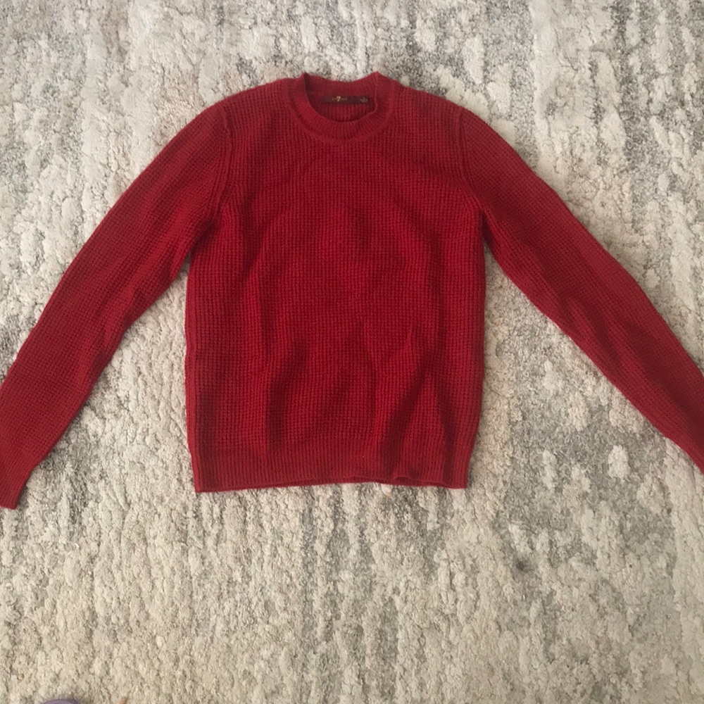 7 For All Mankind Red Sweater